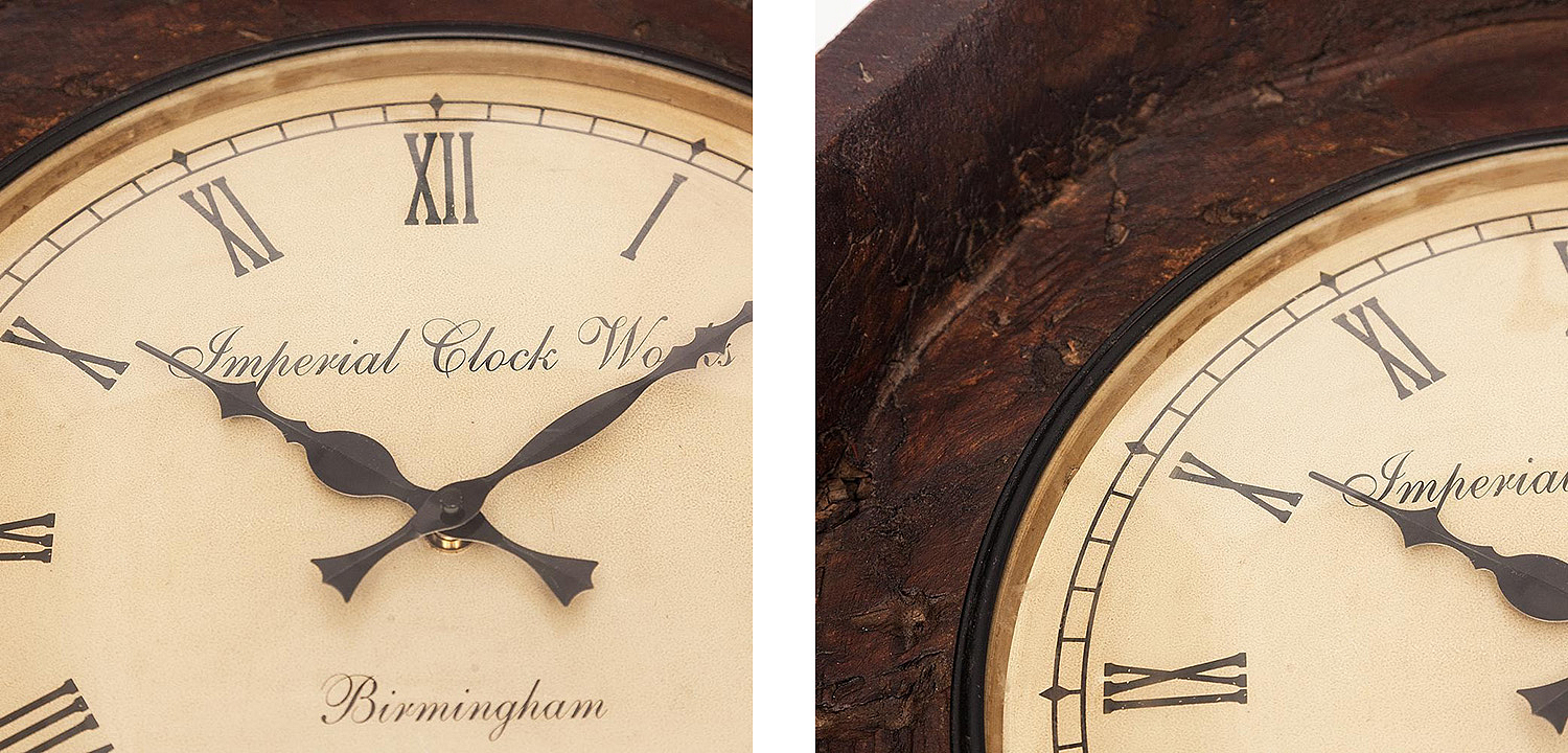 Часы Antique Indian Mango Tree Clock Часы Antique Indian Mango Tree Clock - Loft-Concept в Липецке
