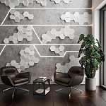 Гипсовая 3D Панель M-47 варинант исполнения - 2 | Loft Concept в Липецке