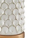 Настольная лампа покрытая лепестками белых цветов Fancy Calla Lily варинант исполнения - 1 | Loft Concept в Липецке