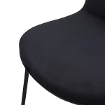 Стул черный с обивкой из велюра Black Archie Chair варинант исполнения - 5 | Loft Concept в Липецке