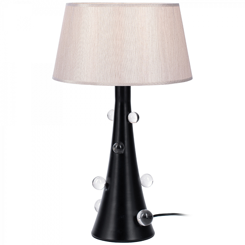 Настольная лампа Lampe Bubbling 510 Белый Черный Прозрачный Настольная лампа Lampe Bubbling 510 Белый Черный Прозрачный в Липецке | Loft Concept