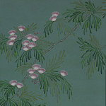 Обои ручная роспись Silk Tree Blossom on Sung Green Williamsburg варинант исполнения - 1 | Loft Concept в Липецке