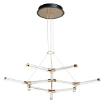 Люстра с геометрической конструкцией из вытянутых цилиндрических плафонов Hex Scaffold  варинант исполнения - 2 | Loft Concept в Липецке