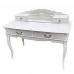 Стол-бюро белого цвета из массива бука с 4-мя ящиками White Provence варинант исполнения - 3 | Loft Concept в Липецке