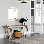 Настенное зеркало квадратной формы в металлической раме золотого цвета CORNER MIRROR GOLD варинант исполнения - 1 | Loft Concept в Липецке