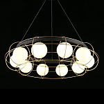 Люстра подвесная круглая с белыми плафонами Martin варинант исполнения - 1 | Loft Concept в Липецке