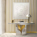 Консоль прямоугольная с основанием в виде расколотого камня Lapiaz варинант исполнения - 1 | Loft Concept в Липецке