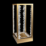 Настольная лампа прямоугольная с декоративными элементами в виде кристаллов Smooth Shine варинант исполнения - 2 | Loft Concept в Липецке