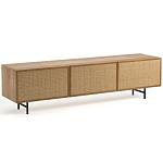 ТВ-тумба с декором из ротанга Pansy Rattan TV Stand варинант исполнения - 6 | Loft Concept в Липецке