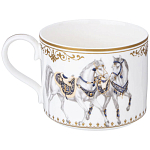 Чайный сервиз из фарфора с изображением лошадей на 6 персон 14 предметов Porcelain Horse Set варинант исполнения - 4 | Loft Concept в Липецке