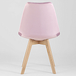 Стул с мягким велюровым сиденьем Arvika Pink варинант исполнения - 4 | Loft Concept в Липецке
