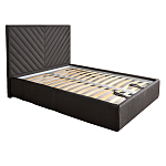 Кровать серая с подъемным механизмом Adelaide варинант исполнения - 1 | Loft Concept в Липецке