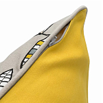 Чехол на подушку с рисунком и вышивкой Aurora Allure Sprout варинант исполнения - 4 | Loft Concept в Липецке