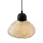 Подвесной светильник с янтарным фактурным плафоном Lamp with Frozen Glass Effect варинант исполнения - 2 | Loft Concept в Липецке