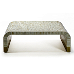 Стол журнальный Белый  BONE INLAY SIDE TABLE-Cream варинант исполнения - 2 | Loft Concept в Липецке