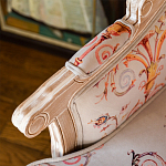 Кресло из массива бука серое с растительным орнаментом Raffael Floral Grey Armchair варинант исполнения - 5 | Loft Concept в Липецке