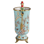 Ваза с двумя птичками из фарфора с бронзовыми элементами Garden of Eden варинант исполнения - 3 | Loft Concept в Липецке