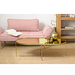 Кофейный столик овальный золотой Modern Mirror Gold Table варинант исполнения - 1 | Loft Concept в Липецке