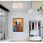 Люстра потолочная квадратная минималистичная Perfection of Geometry варинант исполнения - 5 | Loft Concept в Липецке