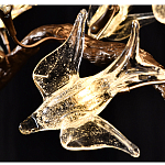 Подвесной светильник в виде золотой ветки с цветами и птичками Marvelous Garden варинант исполнения - 2 | Loft Concept в Липецке