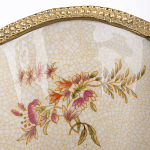 Ваза голубого цвета из фарфора с цветочным рисунком и бронзовой стрекозой Blue Garden варинант исполнения - 2 | Loft Concept в Липецке