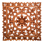 Панно из дерева квадратное Panel With Trees варинант исполнения - 1 | Loft Concept в Липецке