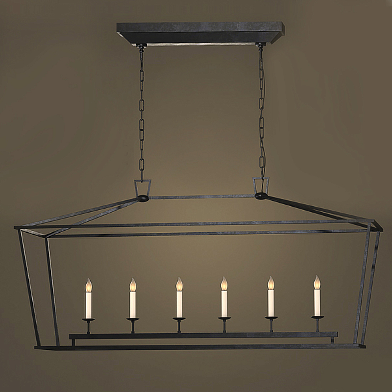 Люстра Linear Pendant Black Черный в Липецке | Loft Concept 