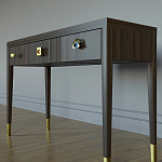 Дизайнерский Письменный стол Elsa Dreams Walnut с тремя ящиками варинант исполнения - 2 | Loft Concept в Липецке