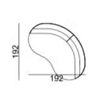 Двухместный диван Calypso варинант исполнения - 5 | Loft Concept в Липецке