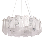 Люстра круглая с подвесными прямоугольными пластинами из стекла Glacier Panels варинант исполнения - 1 | Loft Concept в Липецке