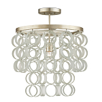 Потолочный светильник с каскадом из круглых декоративных колец Waterfall from the Rings варинант исполнения - 2 | Loft Concept в Липецке