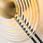 Бра с янтарным стеклянным диском и золотистыми акцентами Savio Glass Disc варинант исполнения - 6 | Loft Concept в Липецке