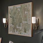  Бра с прямоугольным черным основанием и белым матовым цилиндрическим плафоном Kichler варинант исполнения - 15 | Loft Concept в Липецке