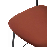 Стул барный с широкой полукруглой спинкой Chair Smooth Shapes варинант исполнения - 5 | Loft Concept в Липецке