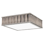 Потолочный светильник квадратный с гофрированным абажуром цвета графит Millennium варинант исполнения - 2 | Loft Concept в Липецке