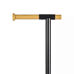 Держатель для туалетной бумаги с подвесным ершиком Black Bathroom Accessory варинант исполнения - 3 | Loft Concept в Липецке