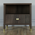 Прикроватная тумбочка с полкой Elsa Dreams Walnut  варинант исполнения - 5 | Loft Concept в Липецке