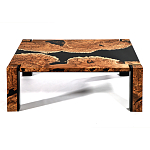 Кофейный Стол River in Autumn Elm Resin Coffee Table варинант исполнения - 1 | Loft Concept в Липецке