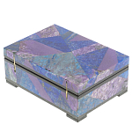 Шкатулка из натурального камня лазурит и чароит Stone Casket варинант исполнения - 4 | Loft Concept в Липецке