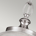 Подвесной светильник с прозрачным стеклянным плафоном в форме шара в современном стиле на цепи Feiss варинант исполнения - 4 | Loft Concept в Липецке