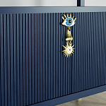 Стеллаж со стеклянными полками Elsa Dreams Blue варинант исполнения - 8 | Loft Concept в Липецке