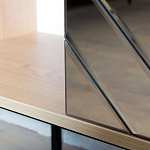 Шкаф-буфет с зеркальным декором Serena Cupboard варинант исполнения - 3 | Loft Concept в Липецке