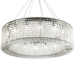 Круглая люстра с хрустальными подвесками хром Crystal Art Chrome Chandelier 16 варинант исполнения - 1 | Loft Concept в Липецке