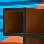 Дизайнерская скамейка  Canton  Beech and Black Bench варинант исполнения - 8 | Loft Concept в Липецке