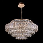 Люстра хрустальная в неоклассическом стиле на золотистом каркасе Majesty варинант исполнения - 8 | Loft Concept в Липецке