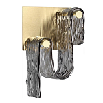 Бра волнистой формы из фактурного стекла Wave варинант исполнения - 1 | Loft Concept в Липецке