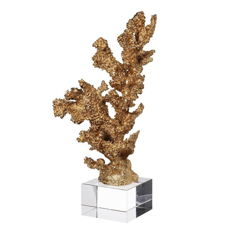Статуэтка Broken Coral Золотой Прозрачный Статуэтка Broken Coral Золотой Прозрачный в Липецке | Loft Concept