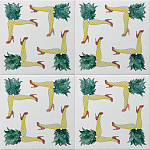 Плитка дизайнерская с рисунком Пина Колада варинант исполнения - 1 | Loft Concept в Липецке