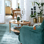 Кресло велюровое горчичного цвета Diaspro Mustard Armchair варинант исполнения - 8 | Loft Concept в Липецке