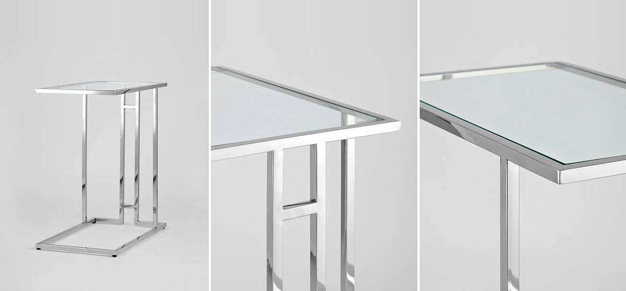 Стол приставной Lasker Milan Tables Silver Стол приставной Lasker Milan Tables Silver - Loft-Concept в Липецке